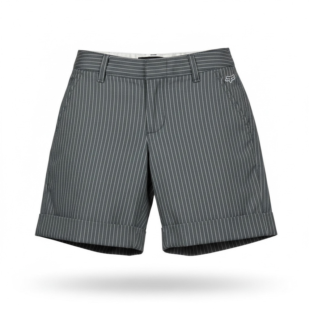 FOX Girls Low Rise Bermuda Stripe Skate Shorts Y2K 1‎